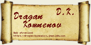 Dragan Komnenov vizit kartica